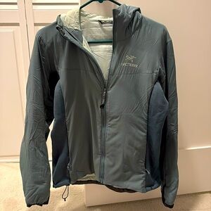 Arc’teryx atom hoodie, moderate usage, light stain